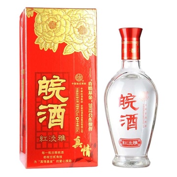 42皖酒红淡雅500ml