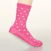 弗利雪加厚靴袜保暖舒适家居袜子1双装K16228桃(桃粉色)