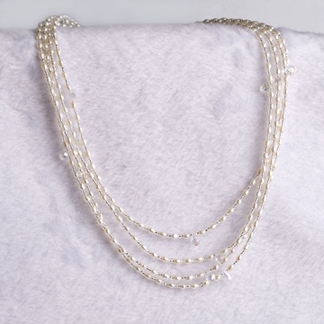 SOLOMIO BIJOUX 多重米粒珍珠项链 5J8113