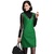 麦斯生活秀 背心裙混纺明星同款 显瘦礼服打底连衣裙 608(绿色 XXL)