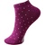 SOCKSEA 女士袜子 全色专业运动休闲女袜 4双装纯色织花休闲运动吸湿排汗第3张高清大图