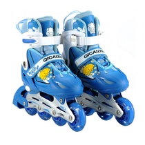 儿童直排轮滑鞋 滑冰鞋旱冰鞋正品闪光溜冰鞋儿童套装可调 AF01081