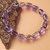 皇金臣珠宝HGC天然切面炫彩紫水晶手链手串(直径约8mm)第2张高清大图