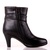 麦高 冬季新款女鞋 时尚高跟女靴 金属装饰短靴子 A91903(黑色 39)第4张高清大图