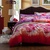 莲姿床上用品冬季1.8米或2米床用活性全棉磨毛四件套YB602