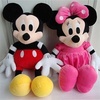 Disney迪士尼米老鼠毛绒公仔 米奇米妮创意礼品 可爱毛绒玩偶90cm一对装