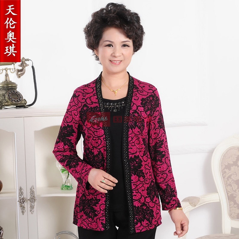 天伦奥琪 2013秋装新款中老年女装中年女士服装中老年