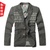 布衣传说 2013秋装新款 时尚复古提花西服 潮款外套XF030(灰色 M)第2张高清大图