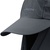 【2013新品】沃德vaude防紫外线可拆卸护脖鸭舌帽 太阳帽V3112002(深灰)第3张高清大图