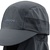 【2013新品】沃德vaude防紫外线可拆卸护脖鸭舌帽 太阳帽V3112002(深灰)第4张高清大图