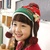 kocotree韩国秋冬男女儿童小绒球毛线护耳帽子13094(红色)第2张高清大图