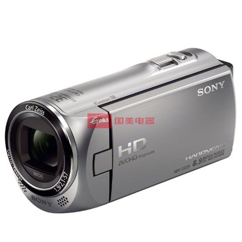 索尼(sony) hdr-cx220e 高清数码摄像机(银色 官方标配)