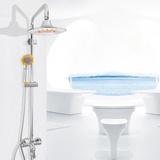 尊 蓝牙 可通电话 淋浴花洒套装 全铜升降混水龙