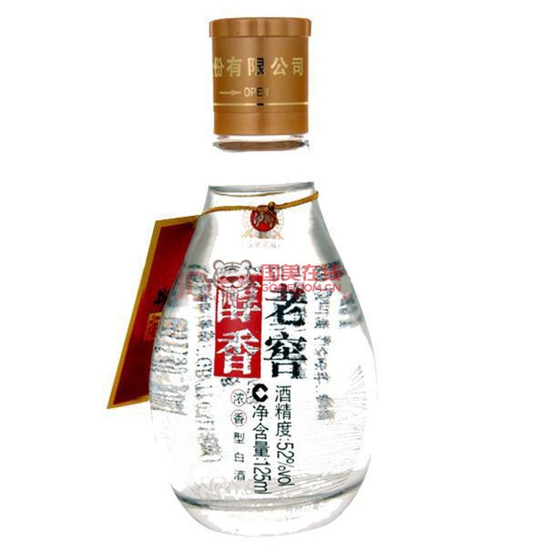 泸州老窖 老窖醇香 小酒 52度125ml(24瓶)