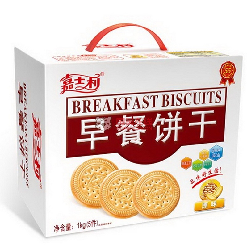 嘉士利饼干(早餐饼原味 1000g)