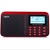 乐果（NOGO）R909数字点歌插卡音箱 便携迷你音响 FM/AM收音机(黑红)