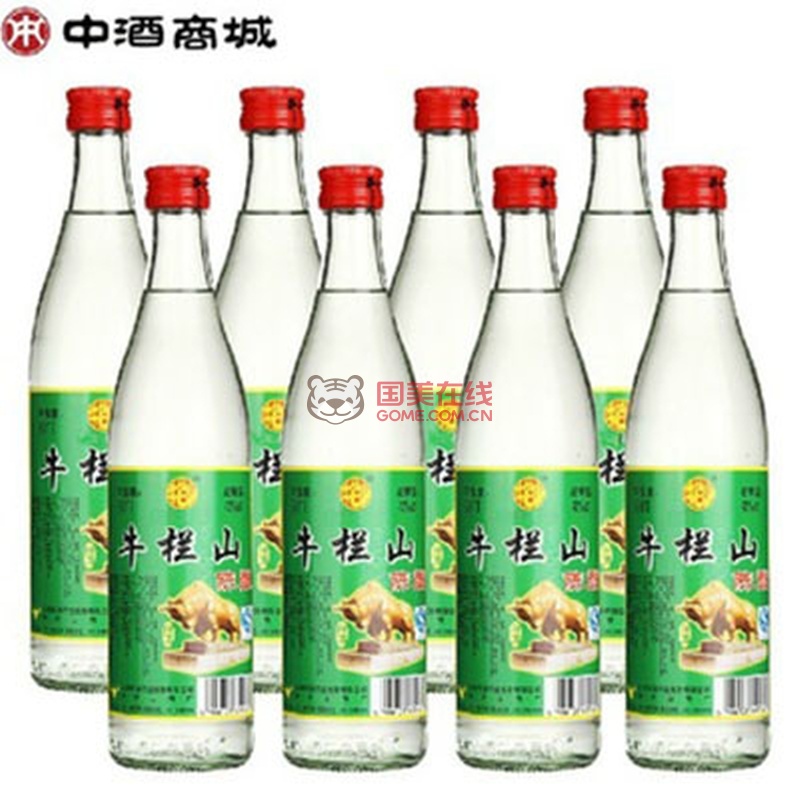 42度牛栏山陈酿(白牛二)500ml*8浓香型白酒家庭必备 吃串必备 平价一