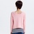 长袖假两件t恤女打底衫条纹2015新款韩版宽松显瘦上衣(粉色 M)第3张高清大图