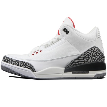 耐克air jordan 乔丹3代篮球鞋爆裂纹运动鞋情侣款休闲鞋(136064-105