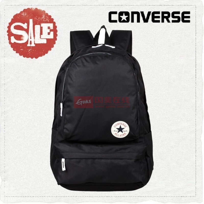 converse/匡威双肩包男包女包电脑包学生书包2014秋新款背包(黑色)