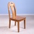 森岳家具 餐椅凳子实木椅子吧椅 100%纯实木金丝柚木现代中式原木色 Y302