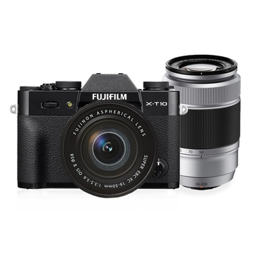 富士(fujifilm)x-t10 双头套机 aps-c 文艺复古 xt10 微单相机((1650