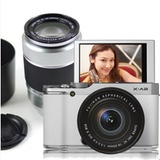富士（Fujifilm）X-A2 双头套机(16-50+50-230mm)微单数码相机 XA2 单电相机 翻折式屏(白色双头套 套餐八)
