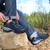 百登 男女夏季户外鞋 透气情侣徒步鞋网布鞋 登山鞋旅游运动鞋110D8061(男-深蓝)第4张高清大图