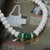 海普伊珊 天然绿玛瑙原石 7mm天然淡水珍珠项链 女 母亲节礼物第3张高清大图