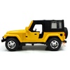 仿真合金吉普车模 1：32硬顶越野车 回力玩具车 灯光音乐儿童玩具 汽车模型(黄色)