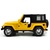 仿真合金吉普车模 1：32硬顶越野车 回力玩具车 灯光音乐儿童玩具 汽车模型(黄色)第2张高清大图