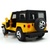 仿真合金吉普车模 1：32硬顶越野车 回力玩具车 灯光音乐儿童玩具 汽车模型(黄色)第3张高清大图