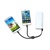 平晏（Paxyan）手环数据线5S/6plus手机 USB数据充电线双线手环安卓苹果通用(浅蓝色)第4张高清大图
