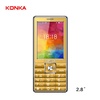 康佳（Konka）D818 老人手机大字大声大按键超长待机老年人手机 老人机(金色 官方标配)