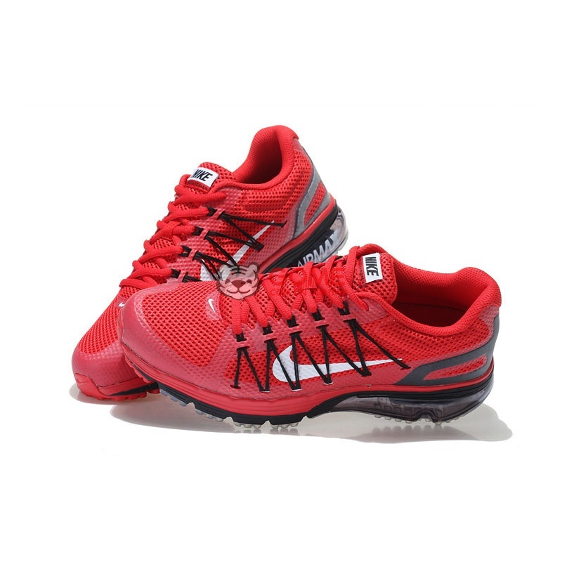 耐克nike air max 半掌气垫 编织 男女 跑步鞋 男鞋 女鞋(红黑 43)