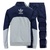 Adidas/阿迪达斯 运动套装三叶草男装保暖户外休闲外套秋冬款(蓝灰)第2张高清大图