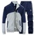 Adidas/阿迪达斯 运动套装三叶草男装保暖户外休闲外套秋冬款(蓝灰)第5张高清大图