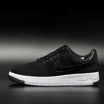 air force 1 flyknit空军一号女鞋飞线男板鞋跑鞋817420-001(黑色 38)