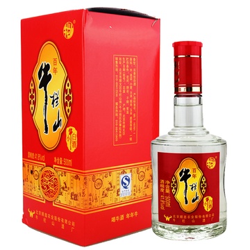 牛栏山二锅头41.8百年小牛白酒浓香型白酒500ml(单瓶)
