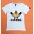 Adidas阿迪达斯三叶草男款纯棉短袖圆领t恤 男士休闲运动跑步T恤衫(白色 男S)
