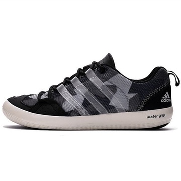 adidas阿迪达斯三叶草情侣款 涉水鞋 运动跑步鞋(黑白