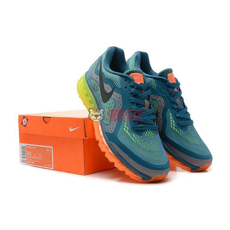 airmax2014运动鞋跑鞋男耐克气垫跑步鞋休闲男女鞋621077草灰绿