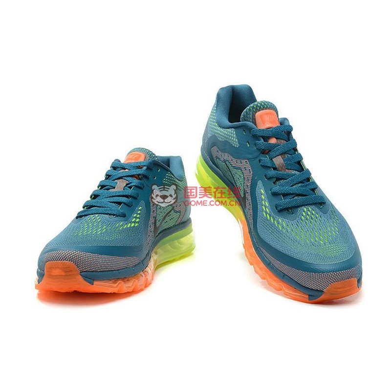 airmax2014运动鞋跑鞋男耐克气垫跑步鞋休闲男女鞋621077草灰绿