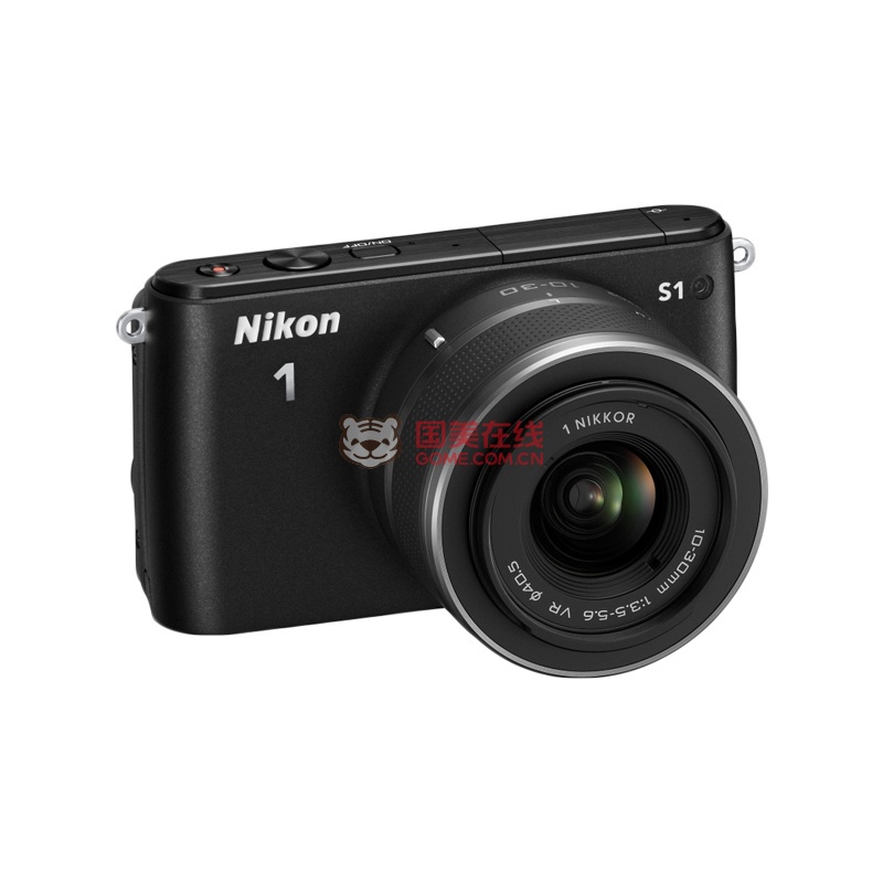 尼康nikon数码相机s1微单高速连拍双镜头11275mm30110mm尼康s1黑色