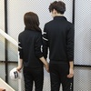 Nike耐克情侣套装休闲卫衣韩版修身潮流运动班服男女个性学生情侣装X-9869(黑色)