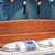 品尚美家 实木床 中式雕花 卧室双人大床 简约现代 宜家风格 981(海棠色 1.8米*单床+床垫)第4张高清大图