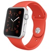 Apple Watch Sport MLC42CH/A (42毫米银色铝金属表壳搭配橙色运动型表带)