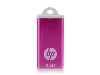 惠普（HP）V135P U盘（粉红色）（8GB/伸缩推拉）