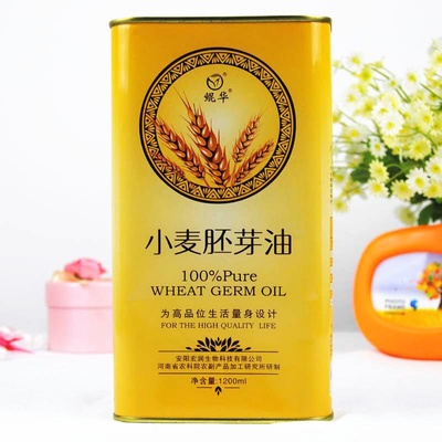 鲲华 小麦胚芽油1200ml铁罐装【图片 价格 品牌 报价】 -国美在线