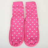 弗利雪加厚靴袜保暖舒适家居袜子1双装K16228桃(桃粉色)